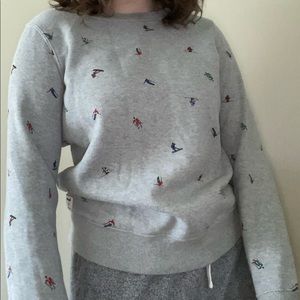 grey skier crew from Roots